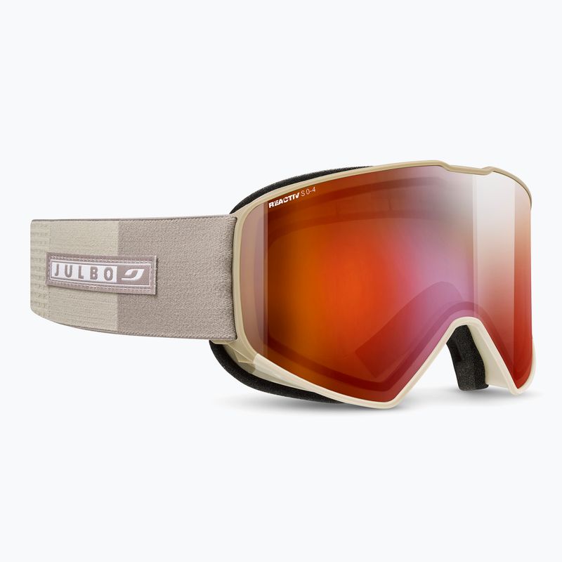 Lyžiarske okuliare Julbo Cyrius-X Reactiv High Contrast beige/brown/flash infrared 5