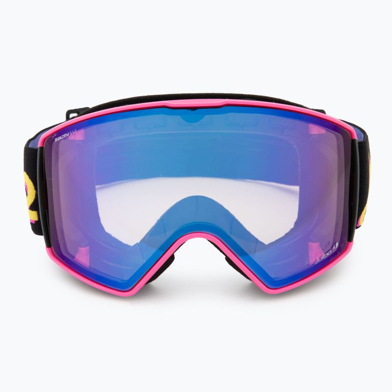 Lyžiarske okuliare Julbo Launcher Reactiv High Contrast pink/ black/ flash blue 3
