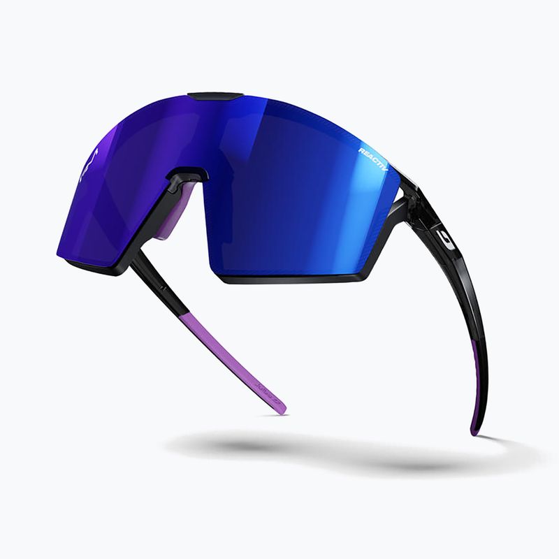 Slnečné okuliare Julbo Edge Reactiv High Contrast shiny translu black/purple 6