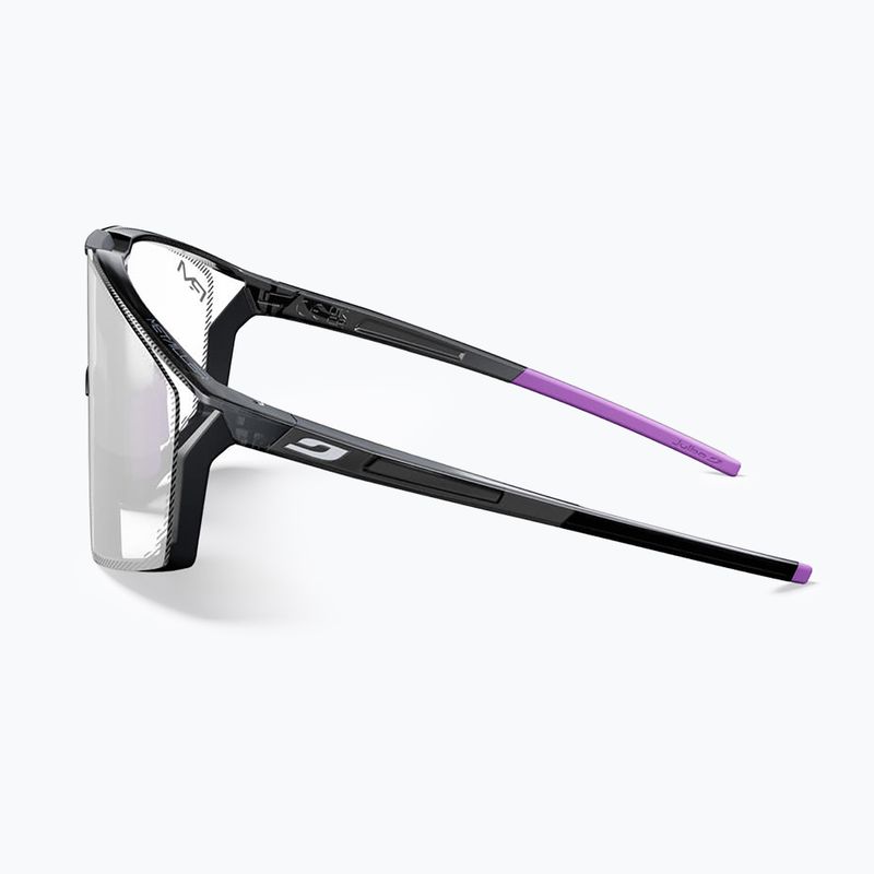 Slnečné okuliare Julbo Edge Reactiv High Contrast shiny translu black/purple 9