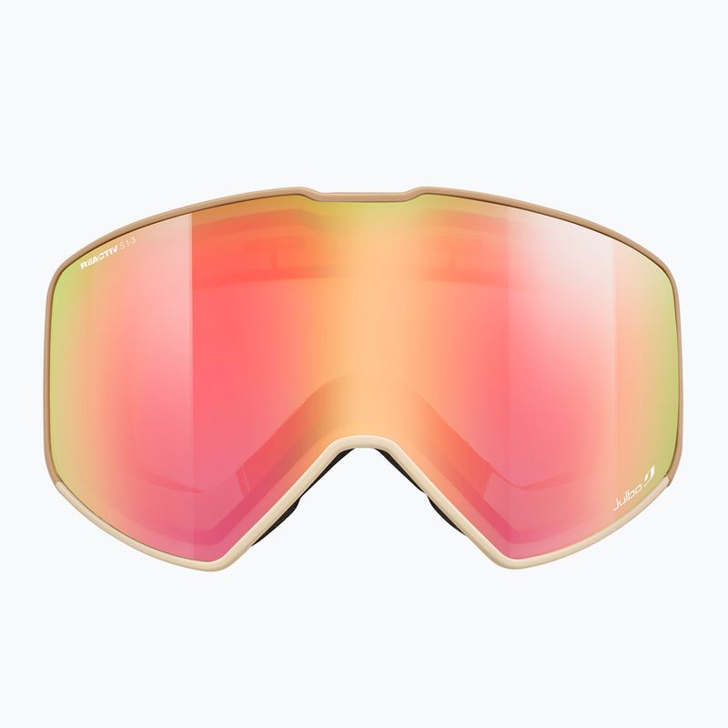 Lyžiarske okuliare Julbo Cyrius X Reactive High Contrast beige/flash red 2
