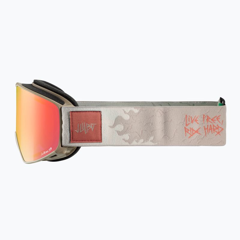 Lyžiarske okuliare Julbo Cyrius X Reactive High Contrast beige/flash red 4