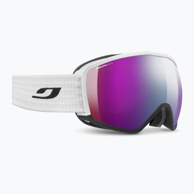 Lyžiarske okuliare Julbo Hit OTG Reactiv High Contrast white/black/flash purple 5