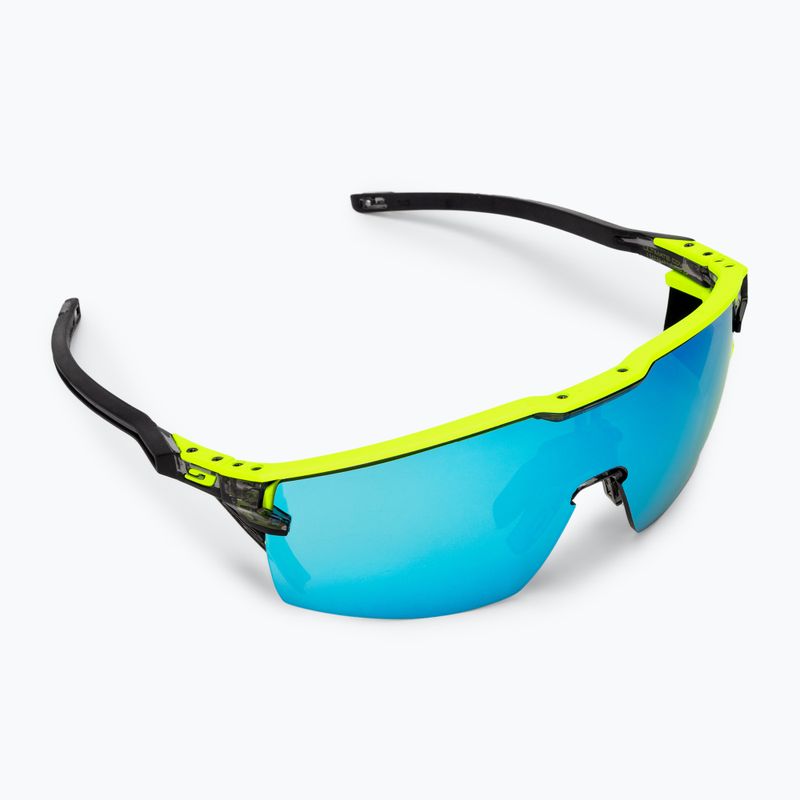 Cyklistické okuliare Julbo Ultimate Cover Polar 4 Hd black/yellow fluo/capsule ocean master 2