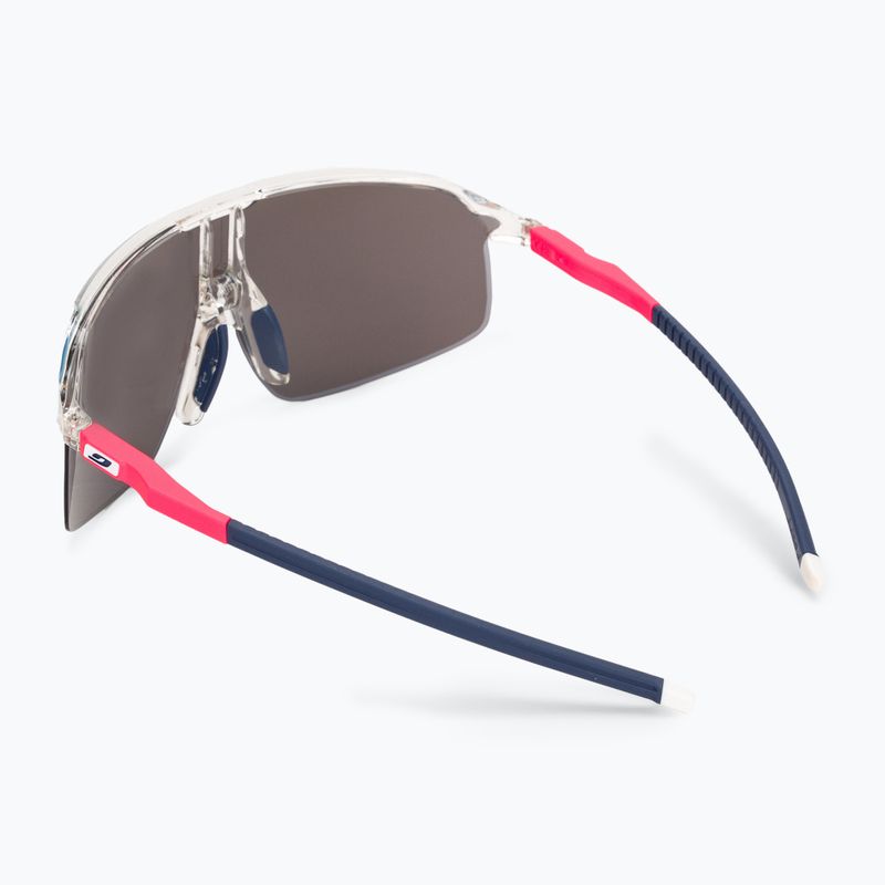 Julbo Dencity Spectron 3 lesklé krištáľové/fluorescenčné ružové/modré cyklistické okuliare 2