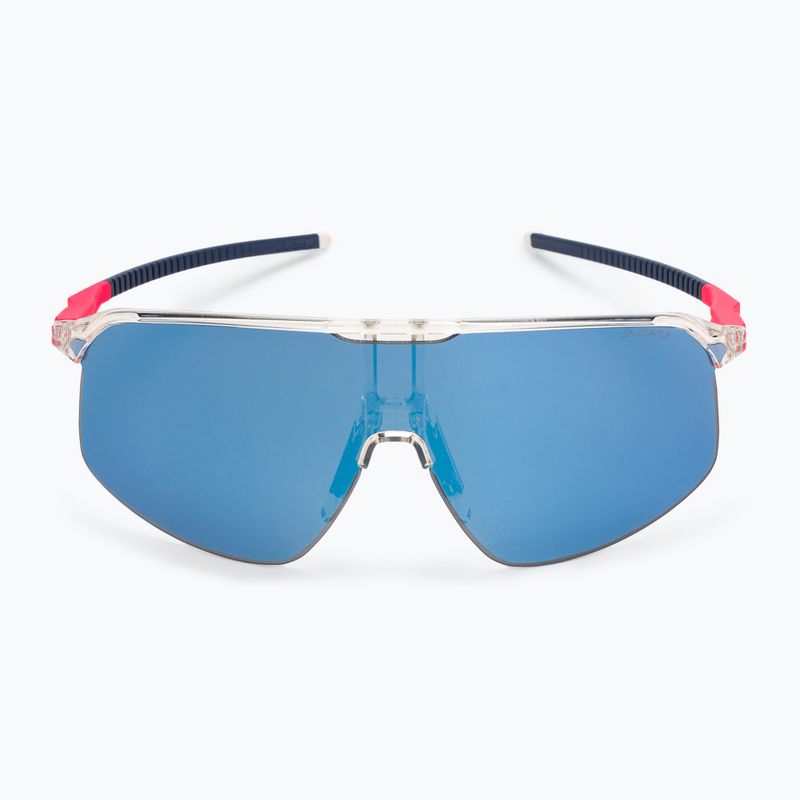 Julbo Dencity Spectron 3 lesklé krištáľové/fluorescenčné ružové/modré cyklistické okuliare 3