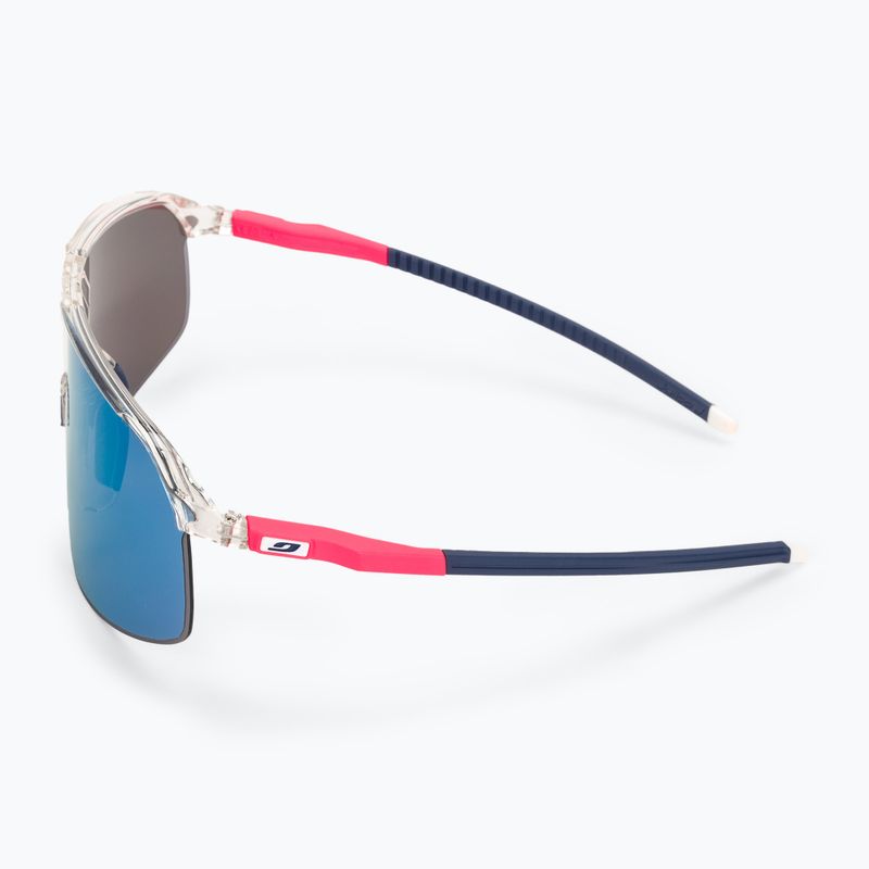 Julbo Dencity Spectron 3 lesklé krištáľové/fluorescenčné ružové/modré cyklistické okuliare 4