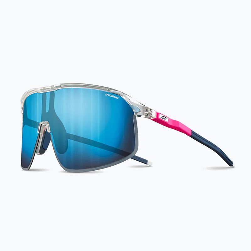 Julbo Dencity Spectron 3 lesklé krištáľové/fluorescenčné ružové/modré cyklistické okuliare 5