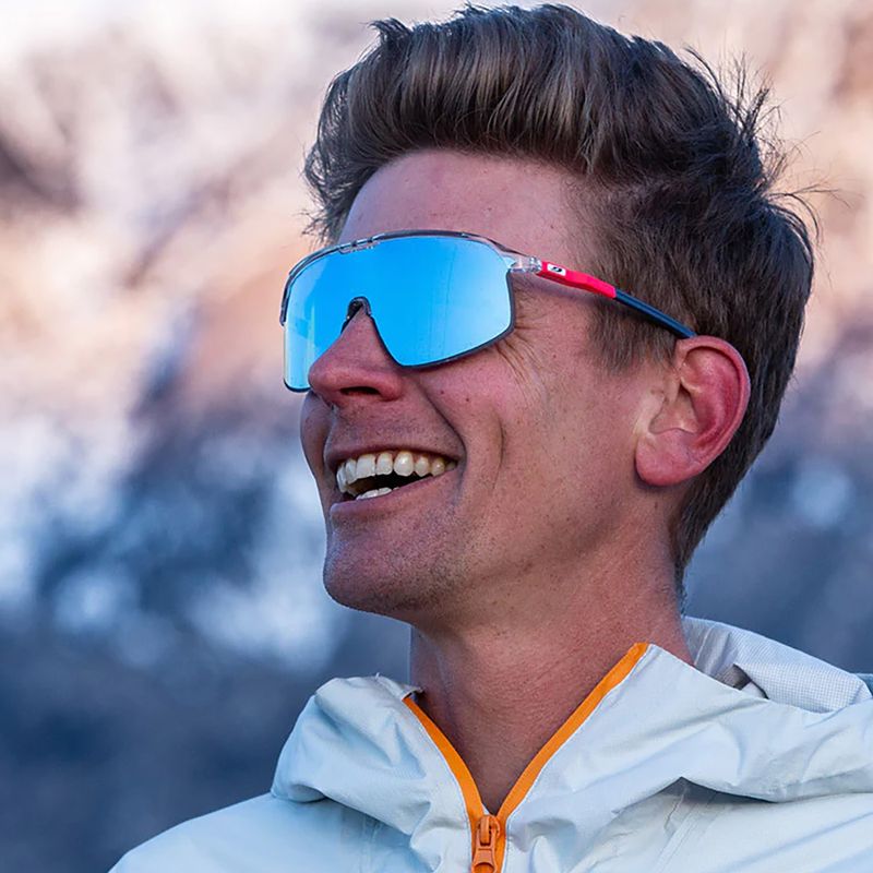 Julbo Dencity Spectron 3 lesklé krištáľové/fluorescenčné ružové/modré cyklistické okuliare 7