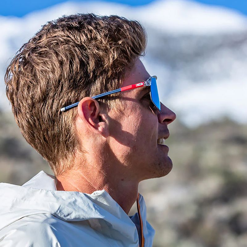 Julbo Dencity Spectron 3 lesklé krištáľové/fluorescenčné ružové/modré cyklistické okuliare 8