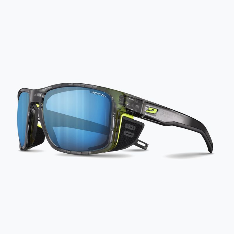 Cyklistické okuliare Julbo Shield M Polar 4 Hd black/yellow fluo/capsule ocean master 6