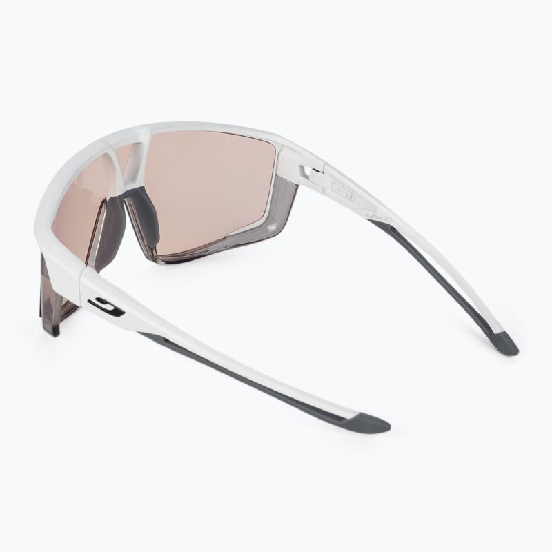 Cyklistické okuliare Julbo Fury Reactiv 1-3 High Contrast matná biela/priesvitná sivá 2