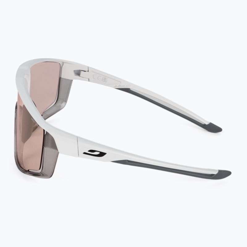 Cyklistické okuliare Julbo Fury Reactiv 1-3 High Contrast matná biela/priesvitná sivá 4
