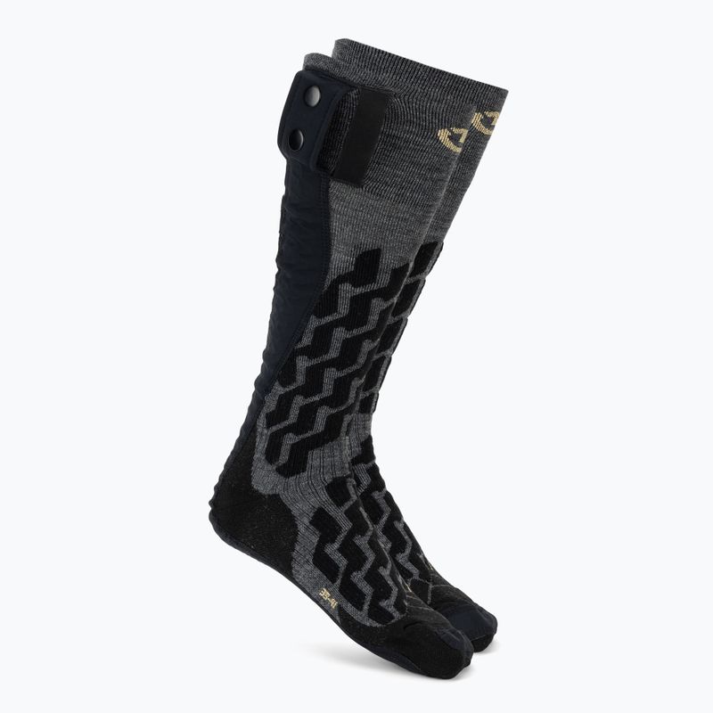 Vyhrievané ponožky Therm-ic Powersocks Heat Fusion Uni grey/ black