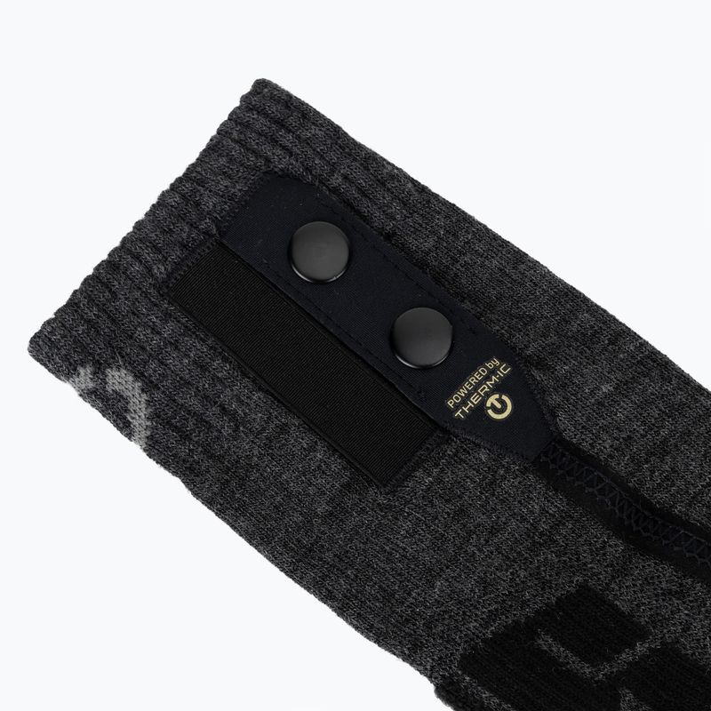 Vyhrievané ponožky Therm-ic Comfort Socks S.E.T. sivo/čierne 4