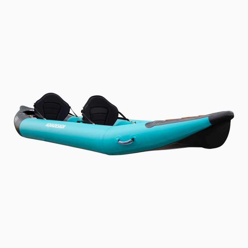 Nafukovací kajak pre 2 osoby AQUADESIGN Koloa 360 cm blue/black 4