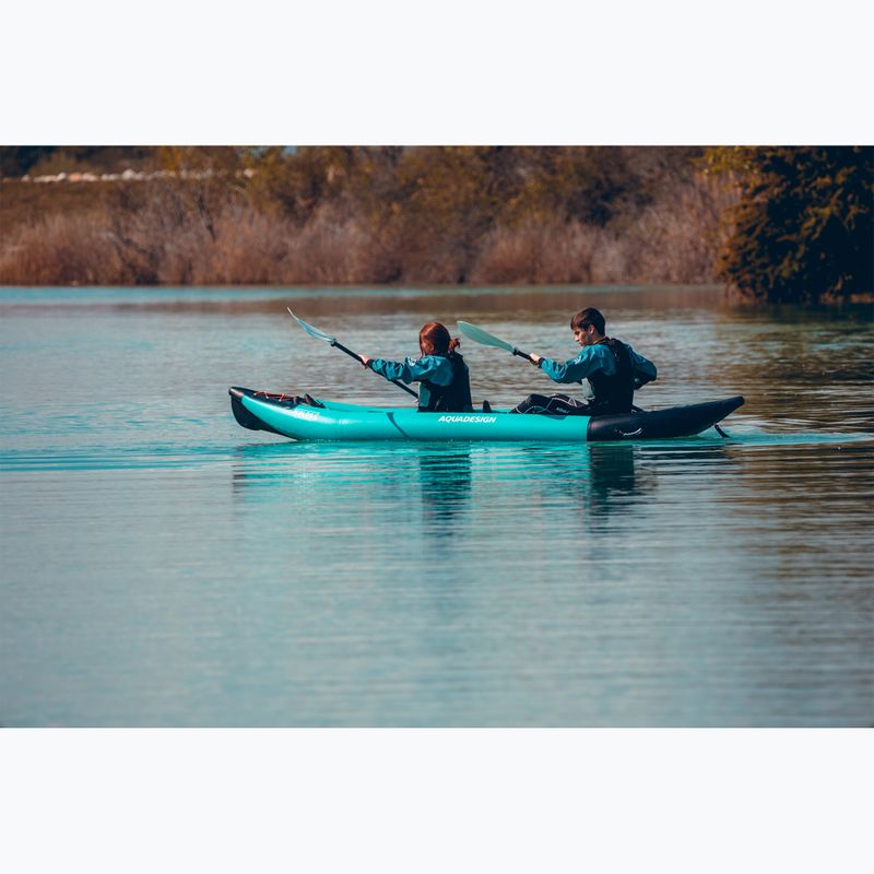 Nafukovací kajak pre 2 osoby AQUADESIGN Koloa 360 cm blue/black 15