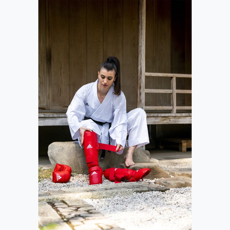 Chrániče rúk adidas WKF červené 8