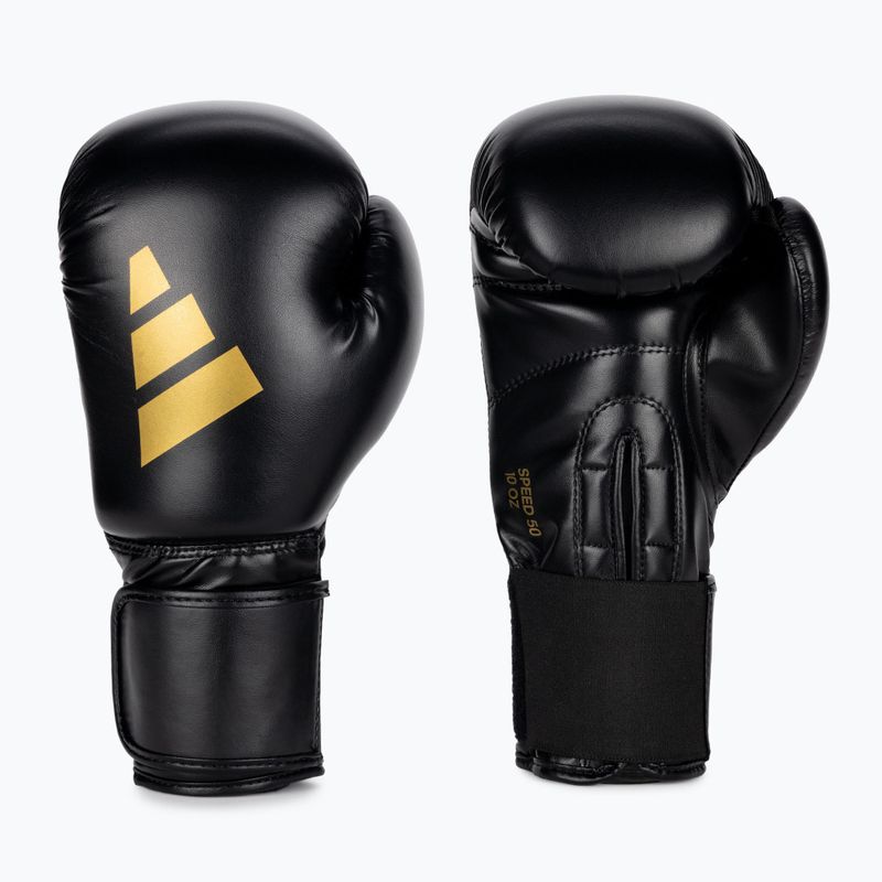 Boxerské rukavice adidas Speed 50 čierne/zlaté
