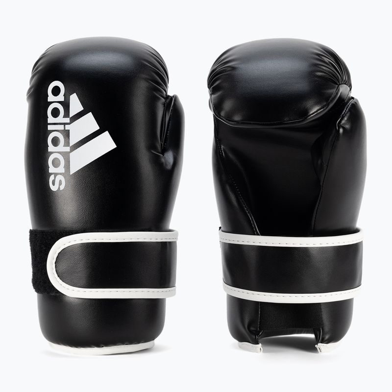 Boxerské rukavice Adidas Point Fight Adikbpf1 čiernobiele ADIKBPF1