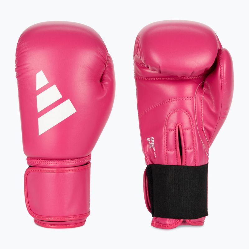 Boxerské rukavice adidas Speed 50 rúžovo-biele