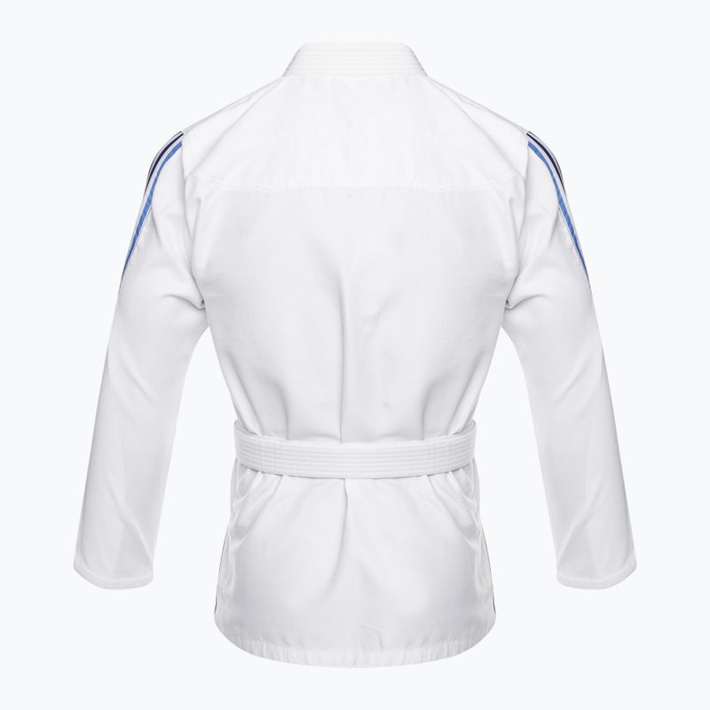 GI pre brazílske jiu-jitsu adidas Range white/gradient blue 3