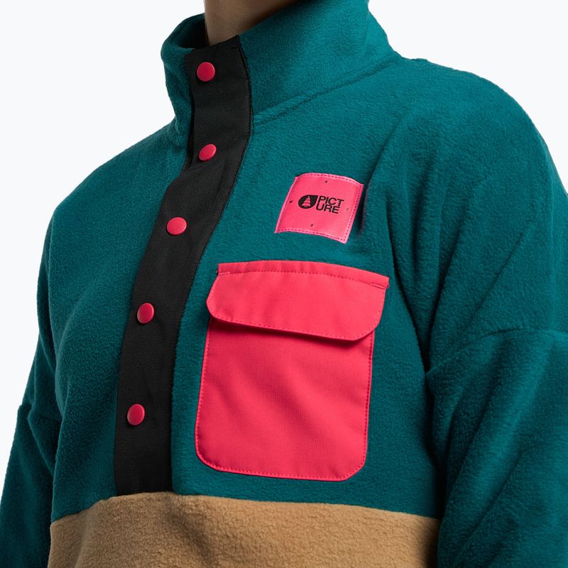 Obrázok Dámska lyžiarska mikina Arcca 1/4 Zip color SWT117-E 5