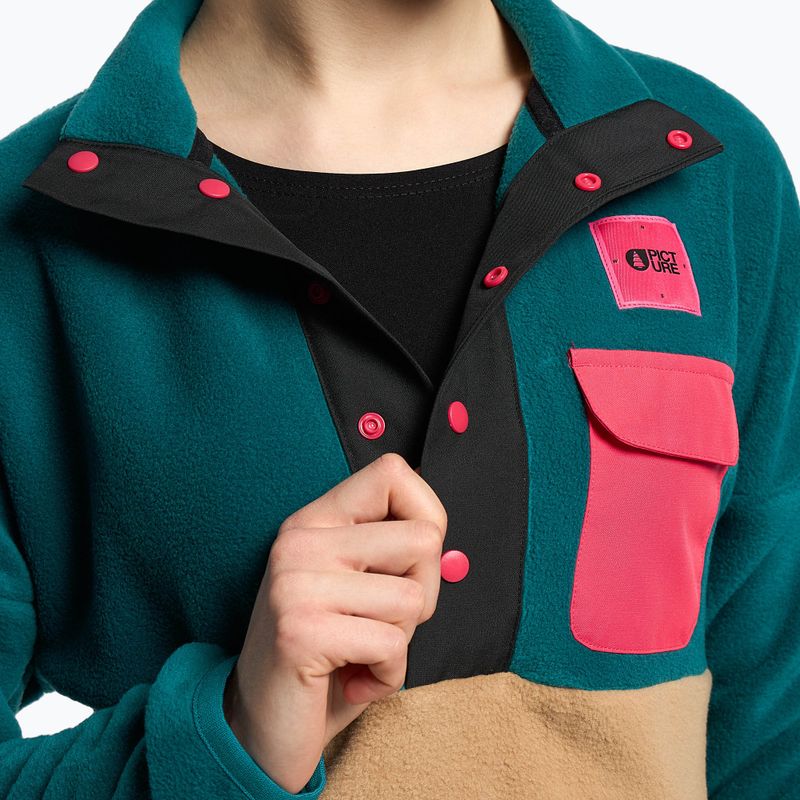 Obrázok Dámska lyžiarska mikina Arcca 1/4 Zip color SWT117-E 7