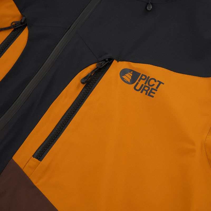 Pánska lyžiarska bunda Picture Naikoon black / chicory / honey 3