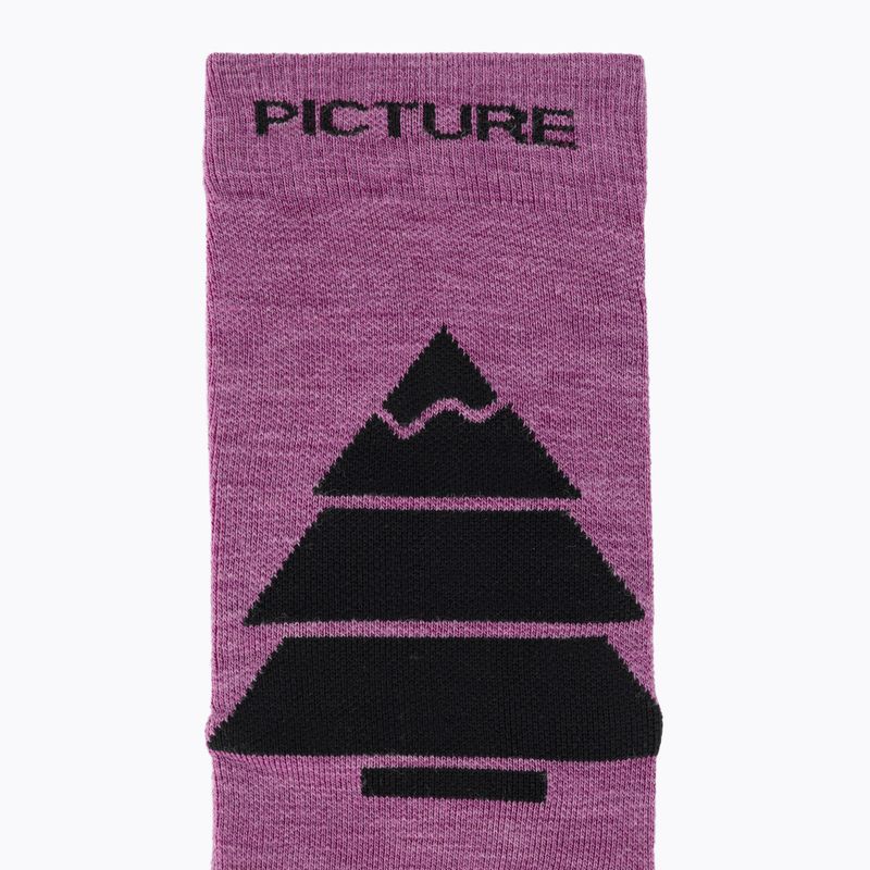 Lyžiarske ponožky Picture Wooling bright magenta 4