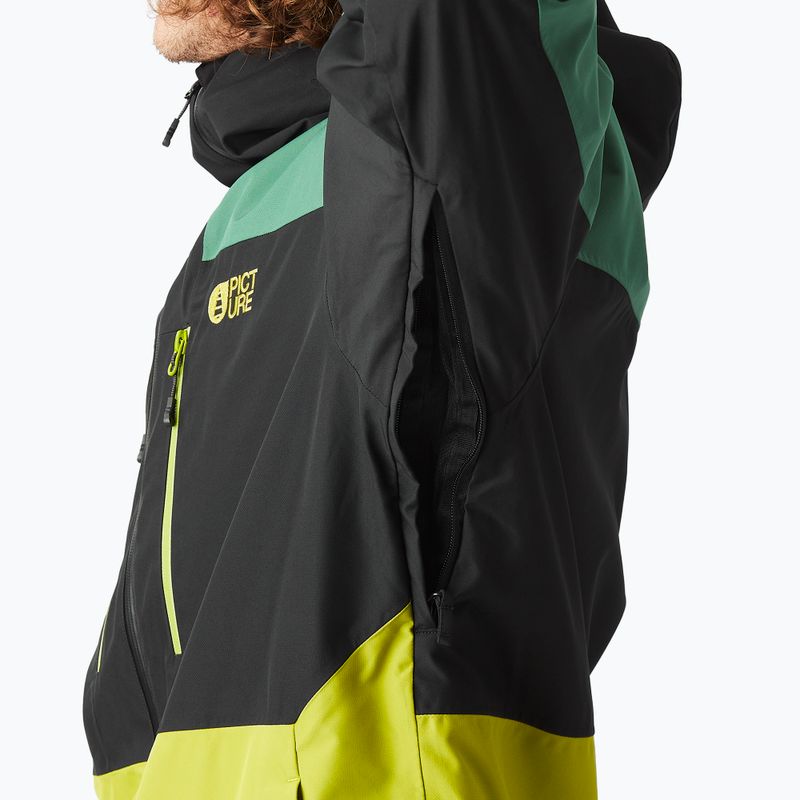 Pánska lyžiarska bunda Picture Object smoke pine black 7