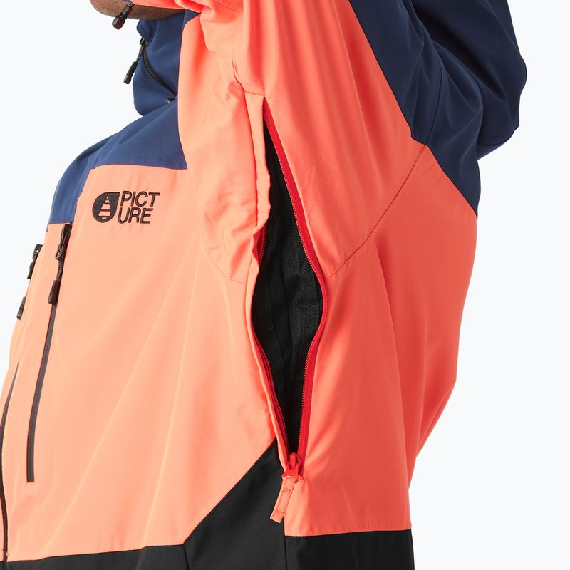 Pánska lyžiarska bunda Picture Object pariot blue neon flare 7