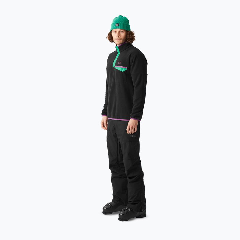 Pánska lyžiarska fleecová mikina Picture Arcca 1/4 Zip black 4