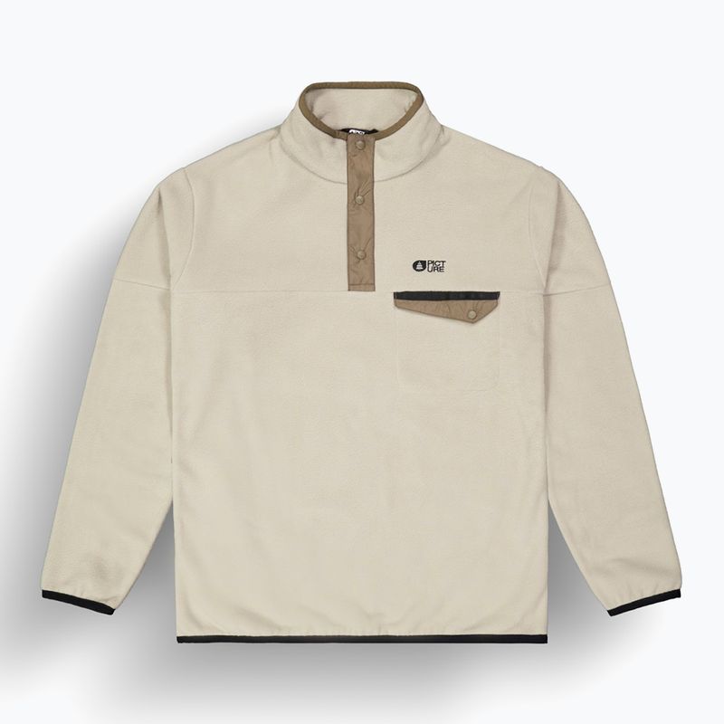 Pánska lyžiarska fleecová mikina Picture Arcca 1/4 Zip pure cashmere