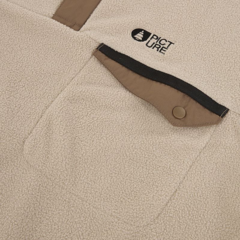 Pánska lyžiarska fleecová mikina Picture Arcca 1/4 Zip pure cashmere 8