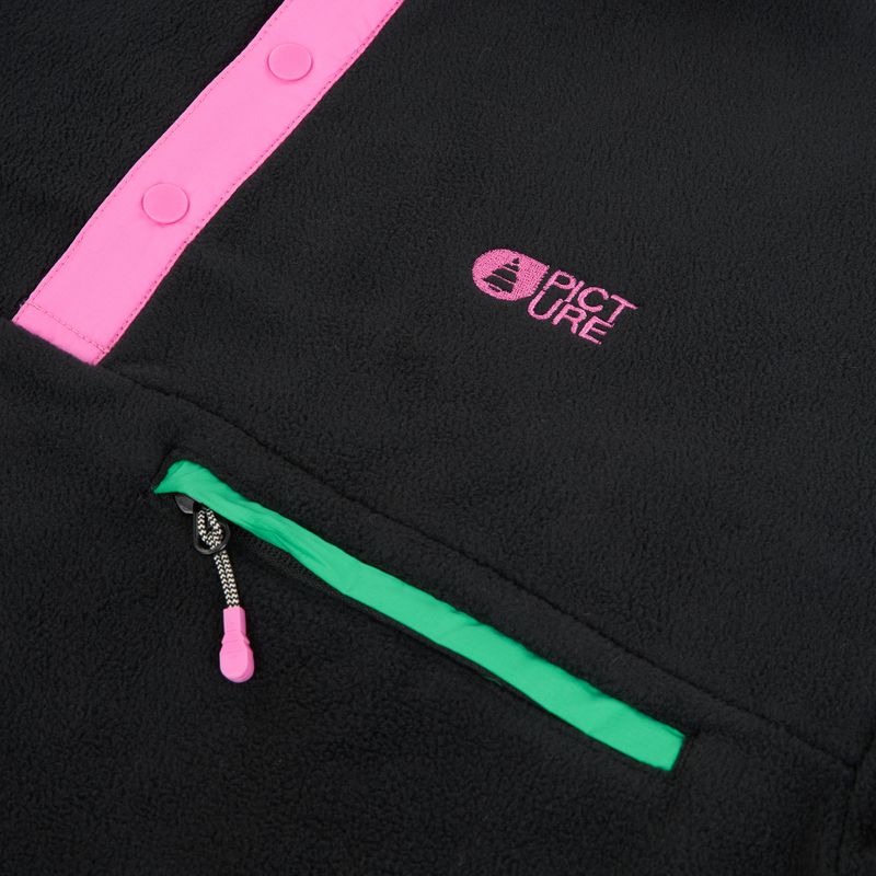 Dámska lyžiarska fleecová mikina Picture Arcca 1/4 Zip black 9
