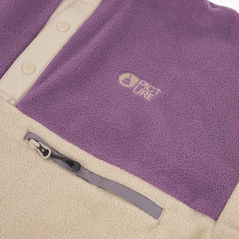 Dámska lyžiarska fleecová mikina Picture Arcca 1/4 Zip pure cashmere 9