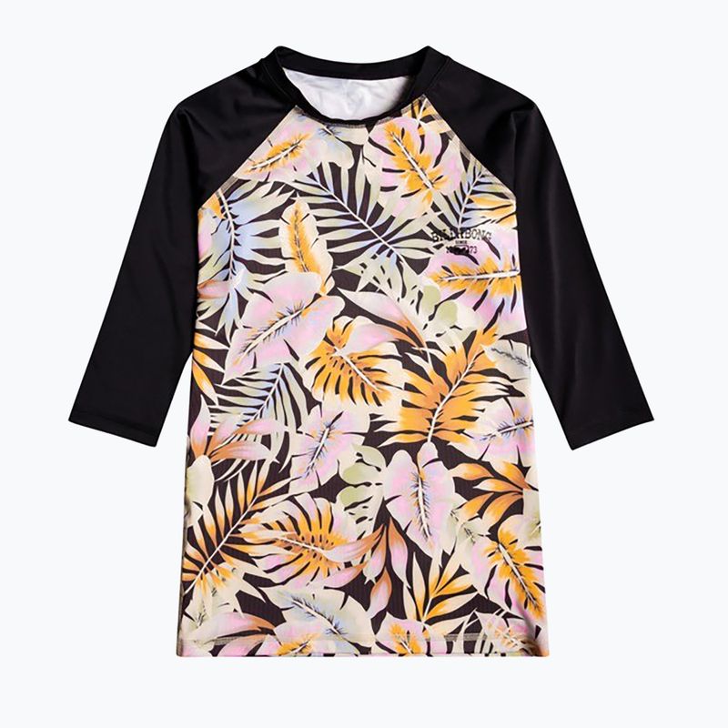Dámske plavecké tričko  Billabong Surf Capsule black pebble