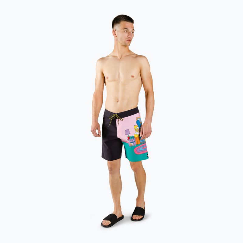 Pánske plavecké šortky Billabong Simpsons Family Couch black 2
