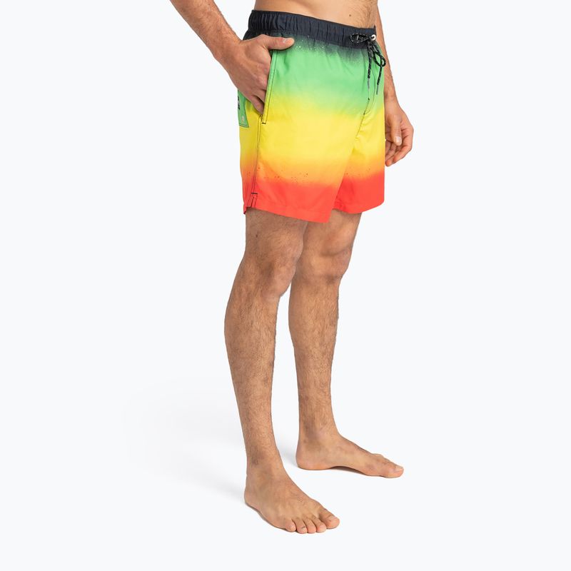 Pánske plavecké šortky Billabong All Days Fade rasta 4