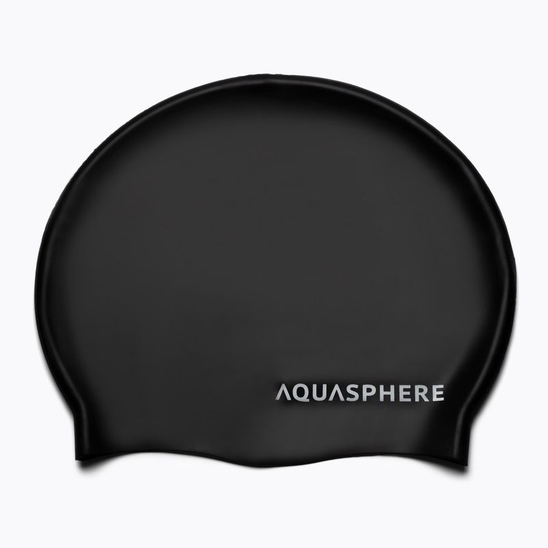 Krytka na plávanie Aquasphere Plain Silicon čierna SA212EU0109