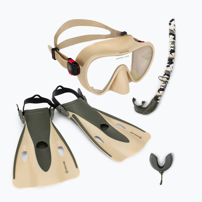 Šnorchlovacia súprava Aqualung Nabul beige SV1149632