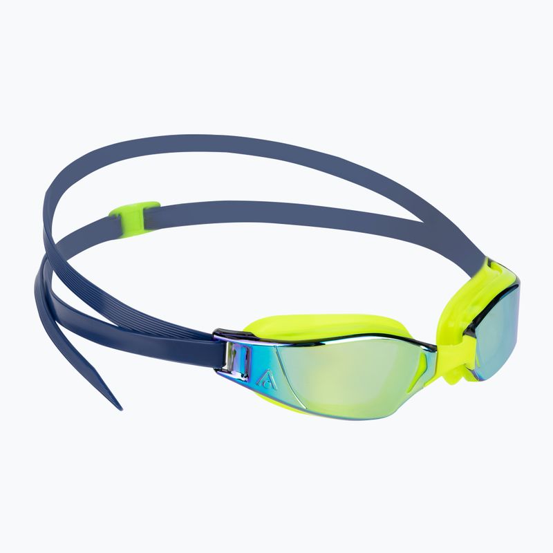 Plavecké okuliare Aquasphere Xceed bright yellow/navy blue/mirror yellow titanium EP3037104LMY