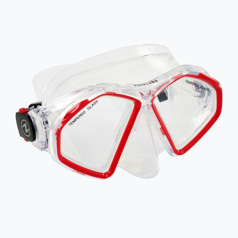 Potápačská maska Aqualung Hawkeye transparentná/červená MS5570006 6