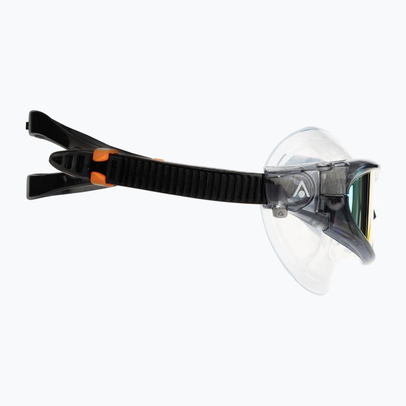 Plavecká maska Aquasphere Vista Pro tmavo šedá/čierna/zrkadlovo oranžová titanová MS5591201LMO 3