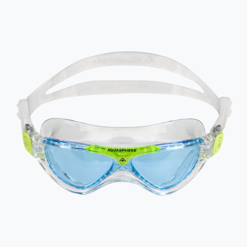 Detská plavecká maska Aquasphere Vista transparentná/jasne zelená/modrá MS5630031LB 2