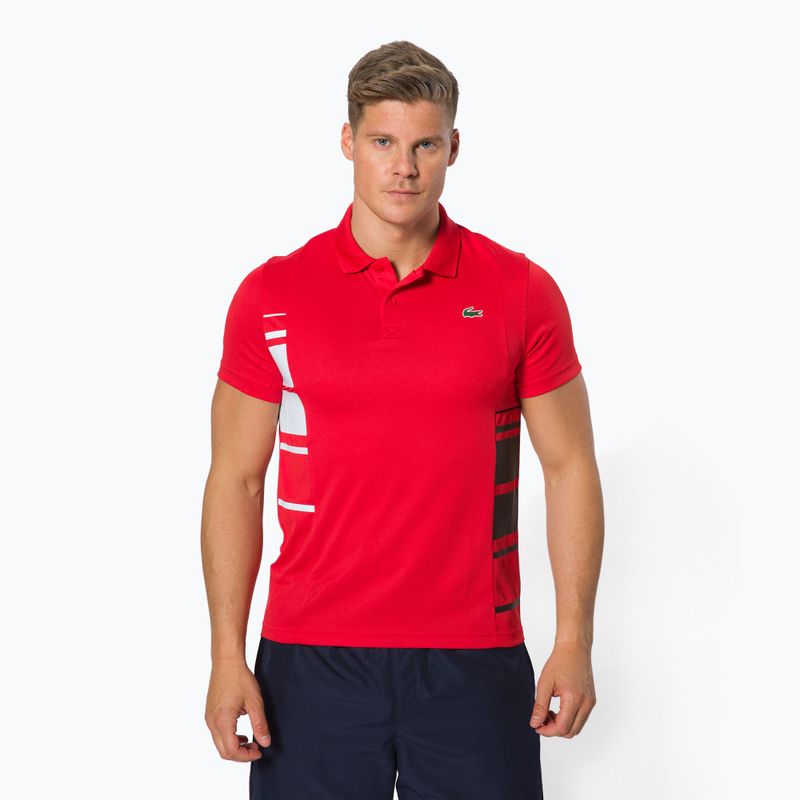 Lacoste pánske tenisové polo tričko červené DH0866 2