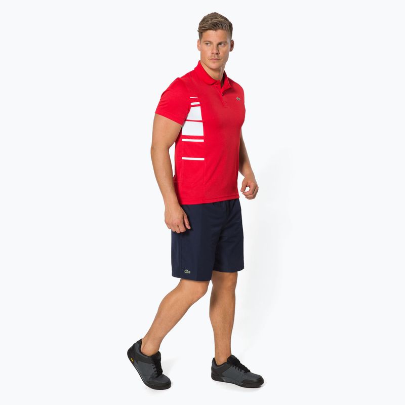 Lacoste pánske tenisové polo tričko červené DH0866 3