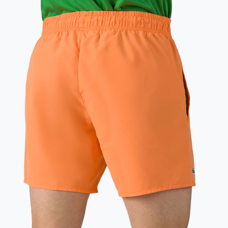 Lacoste pánske plavecké šortky MH6270 A7T oranžová 3