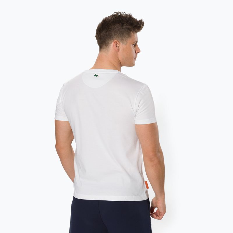 Lacoste pánske tenisové tričko biele TH0964 3